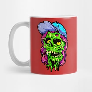 pink hair zombie Mug